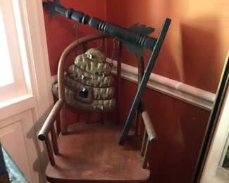 Antique Chair w/ BEE Sign