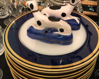 Stanford shire Dog Inkwells