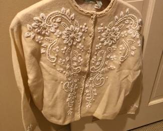 Vintage Beaded Sweater 