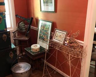 Amazing Wire Stand and Antiques!!