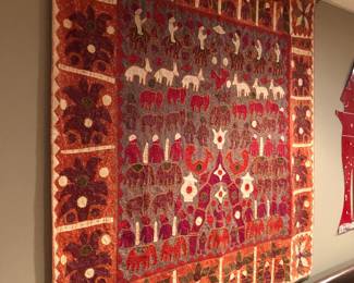 Folk Art Quilt Wall Hanging