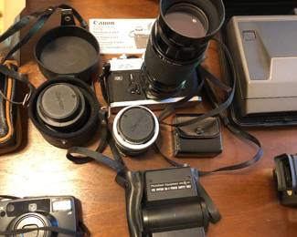 Vintage Canon FTb QL with Lenses