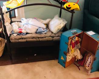 Vintage Canopy Doll Bed