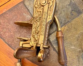 Table Top Wine Bottle Opener /Brass