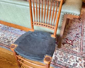 Leather Seat Chair antique