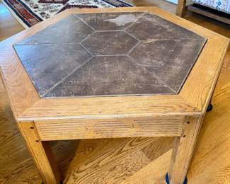 Stone top Coffee Table /Oak