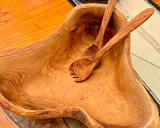 Large Wood Salad Bowl nice