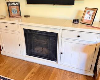 Credenza Cabinet w/fireplace box