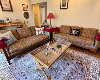 Nailhead Leather/Uphostery /Baker style 