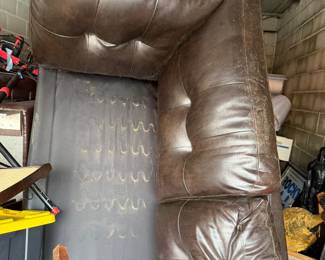 Leather sectional $500.00