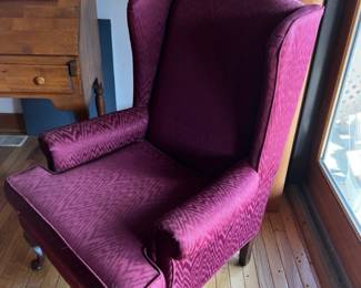 Pair of wingback chairs