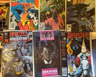 Batman, predator, Anniversary Detective and Dark Night Comics