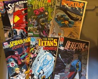 Superman, Titans, Spiderman, Batman Detective Comics