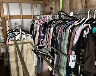 CLOTHES ALL SIZES , SOME VINTAGE AND SOME NEW.