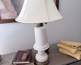 Ceramic and Brass Lamp