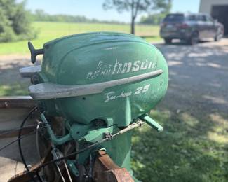 Circa 1954 25hp Johnson Outboard Motor