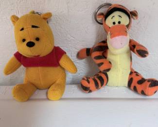 VTG  Pooh and Tigger Key Chains