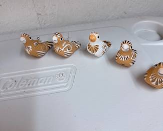 Hand Painted Birds from Mexico