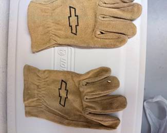 VTG Chevy Leather Gloves 