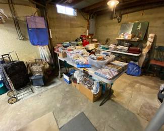 Luggage and metal luggage dollies