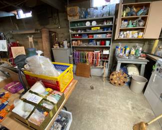 Cross stitch embroidery floss and wooden holders