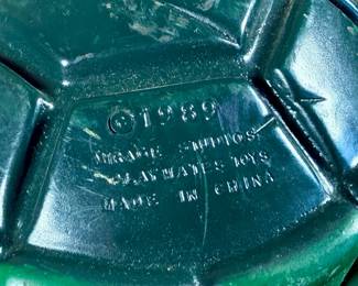 1989 Playmates Toys Teenage Mutant Ninja Turtles action figure representing Michelangelo.