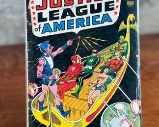 Justice League of America #3, published by DC Comics in March 1961. Features the story ‘Slave Ship of Space.’ This Silver Age comic has a 10¢ cover price and showcases art by notable creators of the era. A key piece for Golden and Silver Age comic book collectors.