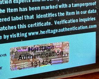 Factory-sealed copy of the album ’30,’ by Adele, signed on the cover in silver marker. Includes a tamper-proof holographic Heritage Authentication sticker and certificate of authenticity. Signature is clear and located on the artwork. A collectible for music enthusiasts.
