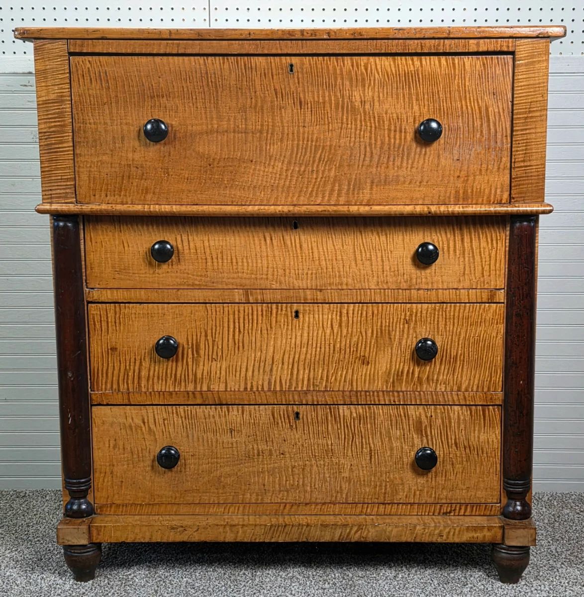 Southern Curly Maple Chest of Drawers