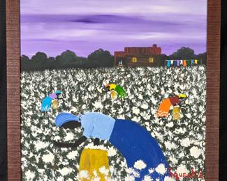 Squeakie South Carolina Folf Art Painting on Board Outsider Art