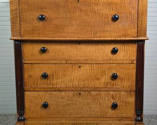 Southern Curly Maple Chest of Drawers