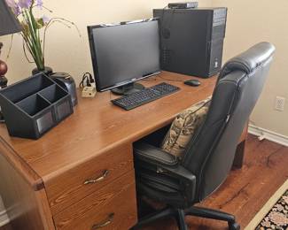 office desk available, chair sold