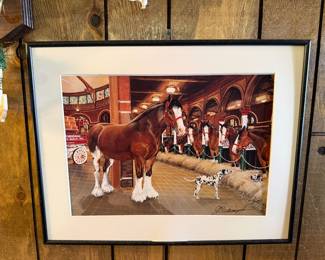 Five Horse Hitch by Don Langeneckert signed