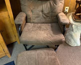 Chair with ottoman