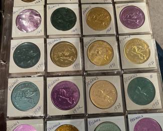 Mardi Gras Doubloons Multiple Years late 1960s-1970s