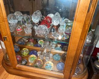 Glass Paper Weights and Crystal Items/Miniatures, Vtg Salt Cellars