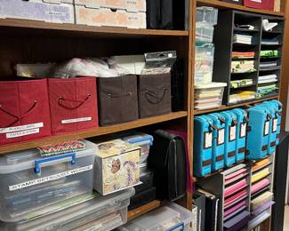 More from craft room--dies for Cricut machine, stamps, more