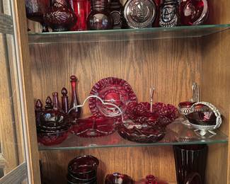 Ruby Red Glassware Collection