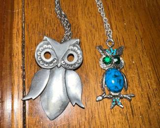 Owl Costume Jewelry--many pieces