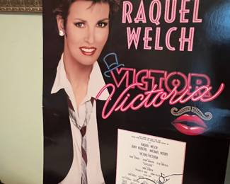 Raquel Welch Signed Poster for Victor Victoria