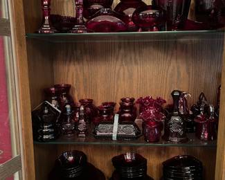 More Ruby Red Glassware