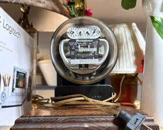 Vintage Electric Meter Lamp