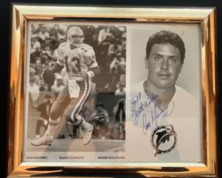 Miami Dolphins Dan Marino Signed Photo