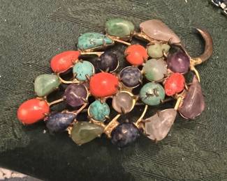 Antique Costume Jewelry Brooch