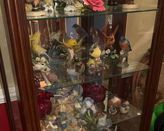 Bird and Floral Bisque and Ceramic Collection--some Lenox, Capodimonte