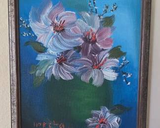 Framed oil painting - 8 x 10.