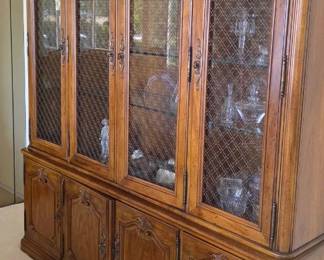 Lighted display china cabinet - contents sold separately