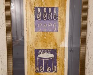 Framed, matted artwork by Daniel Voramar - includes certificate of authenticity.