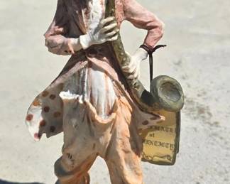 Vintage Arnart imports hobo clown figurine - includes certificate of aunthenticity.