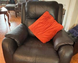 Leather recliner